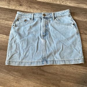 Light Wash Denim Skirt